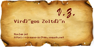 Virágos Zoltán névjegykártya