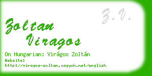 zoltan viragos business card