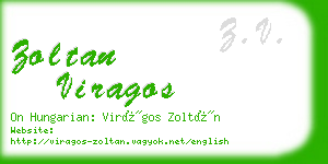 zoltan viragos business card